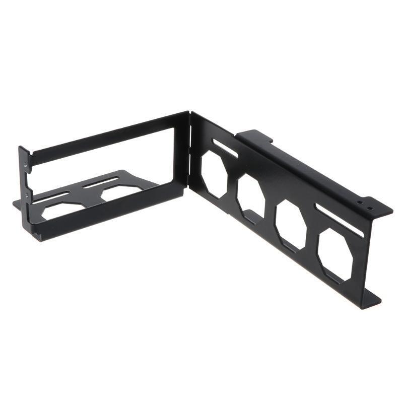 DIY Metal Graphics Card Bracket Riser Fixed Vertical ATX Case PCI-E 16x x16