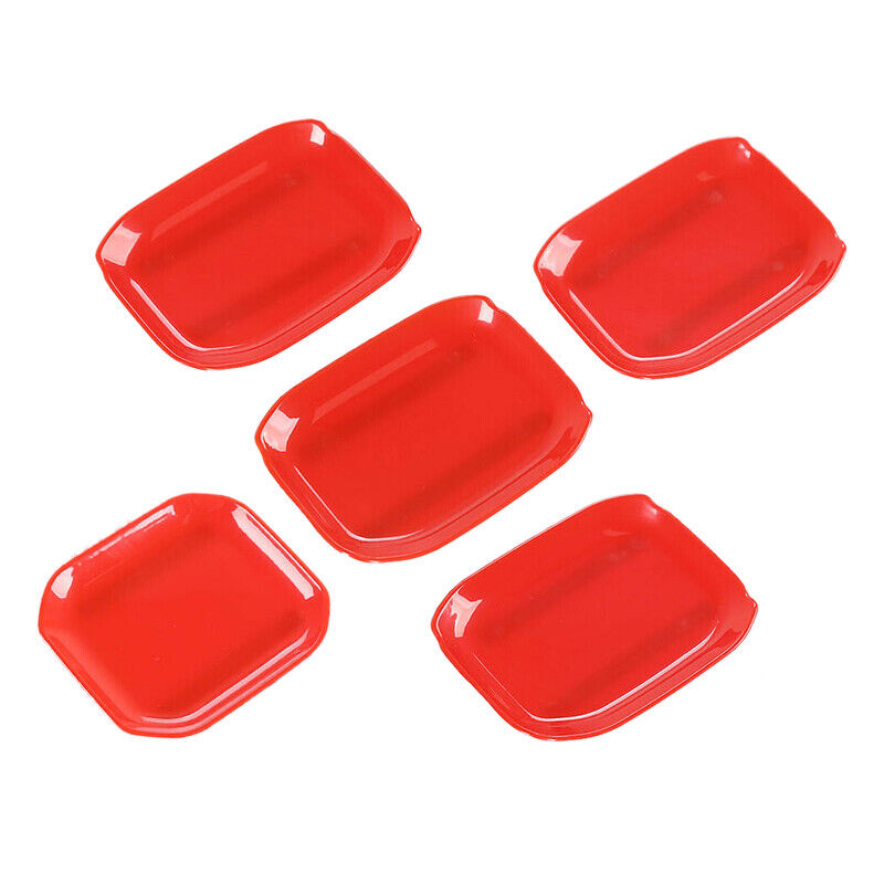 Red Door Handle Bowl Cup Cover Trim Decor Fit for Jeep Wrangler JL Gladiator JT