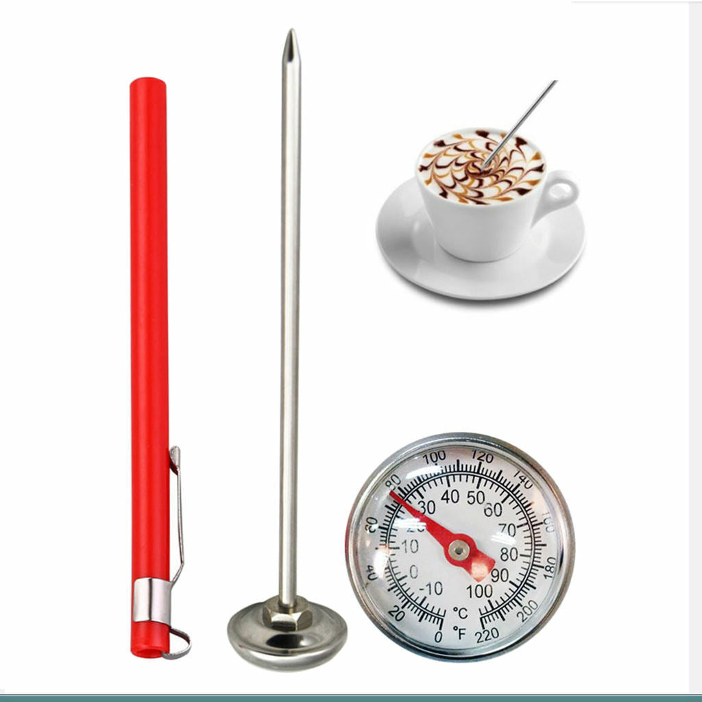 Stainless Steel Meat Milk Frothing Instant Read Probe Dial  Kit