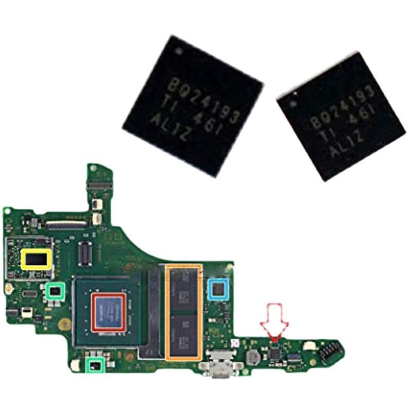 2 Pieces BQ24193 Video Audio IC Charging Chip Repair Part for Switch Console