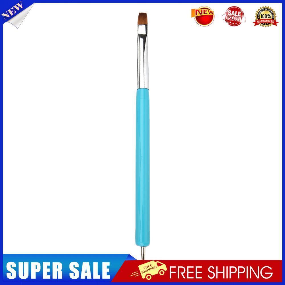 Pro Double-Ends Nail Art Pen Painting Dotting Brush Tools(Light Blue)
