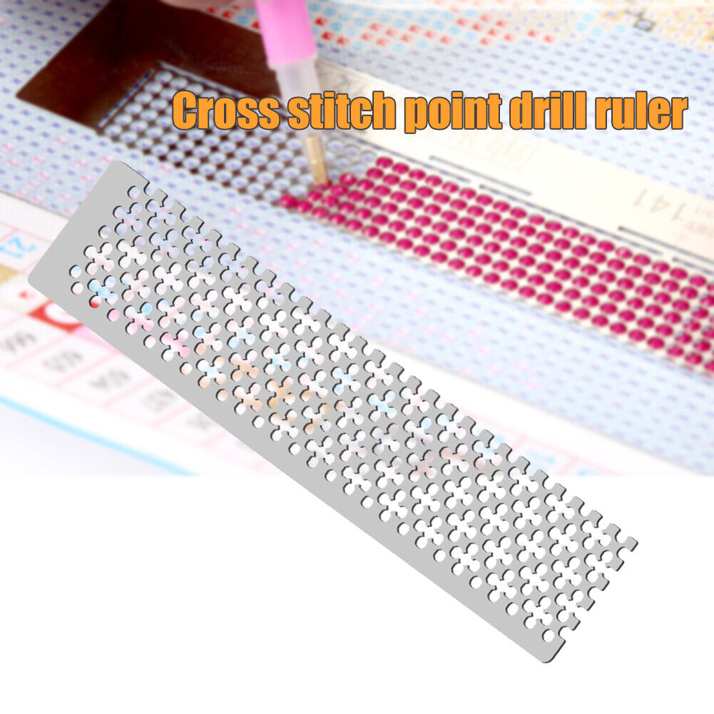 DIY Diamond Painting Tool Square Round Drill Point Drill Net Ruler (140)