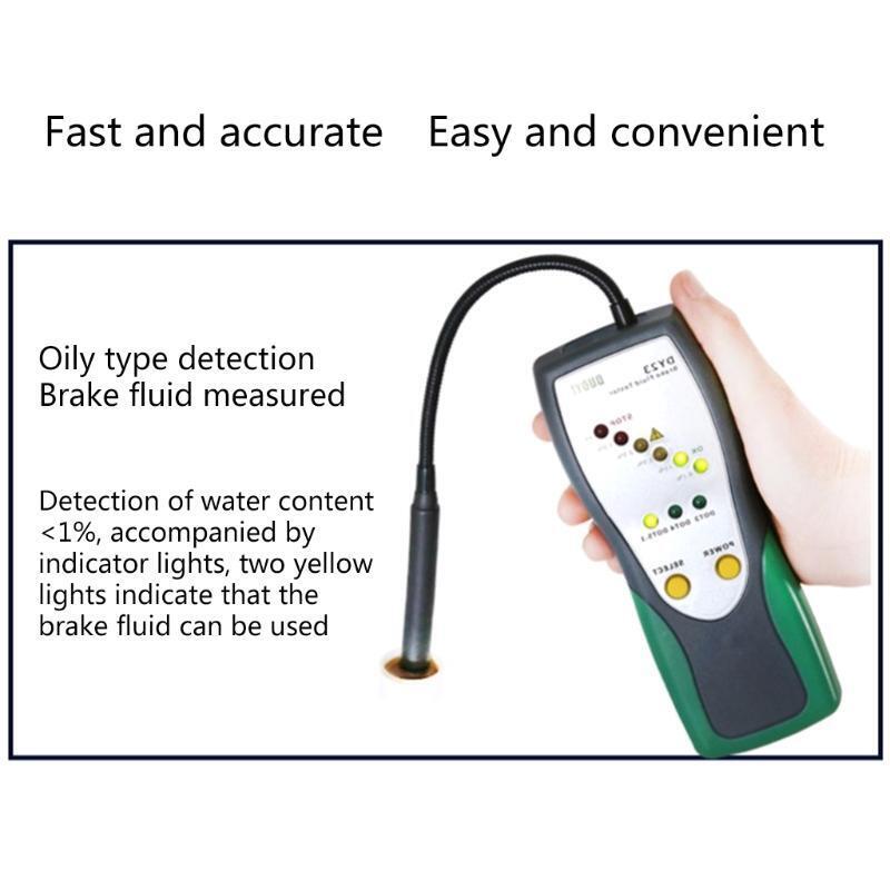 Automotive Brake Fluid Tester Oil Moisture Water Detection with High-Precision