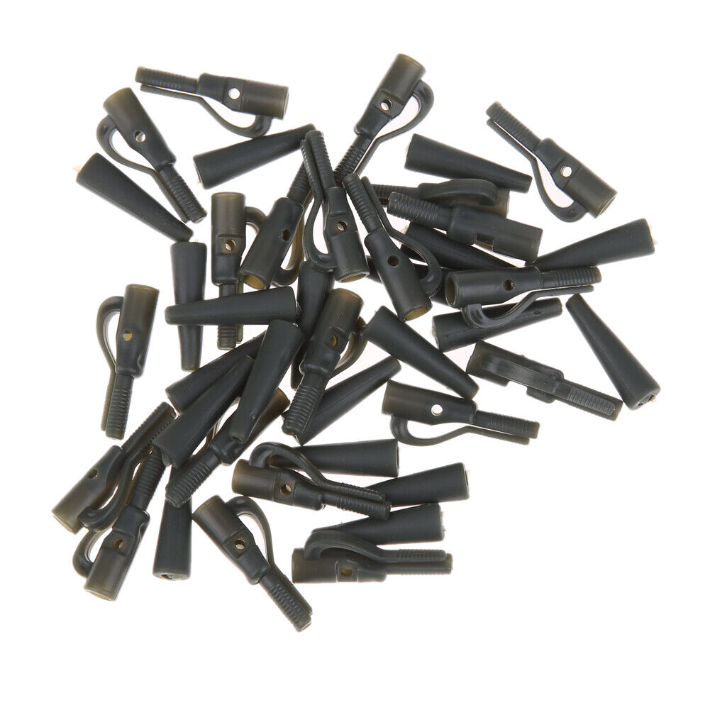 20Sets Fishing  Clips Carp Fishing Tackle Tools with Pins Tail Tubes
