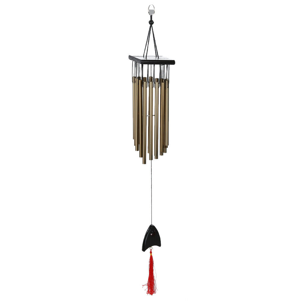 Outdoor Living Wind Chimes Yard Garden Tubes Bells Copper 16 Tubes