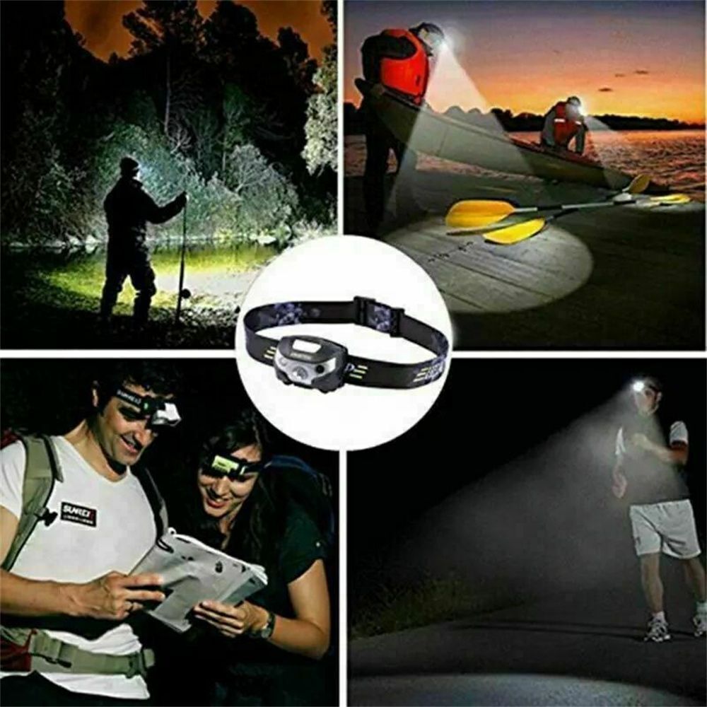 Super Bright Camping Fishing Head Torch Headlight Fishing Light LED Headlamp
