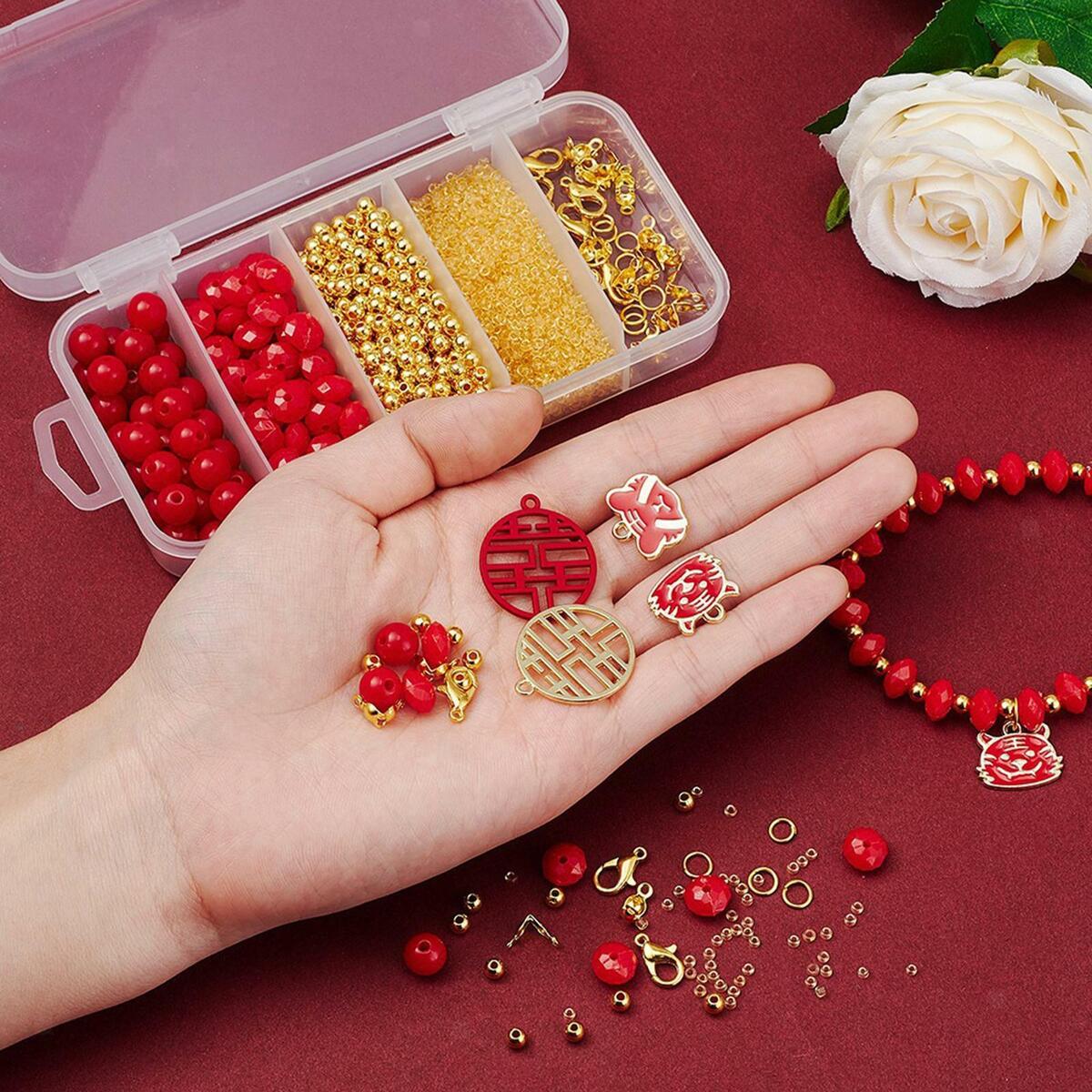 Bracelet Making Kit Assorted  with Elastic String Cords