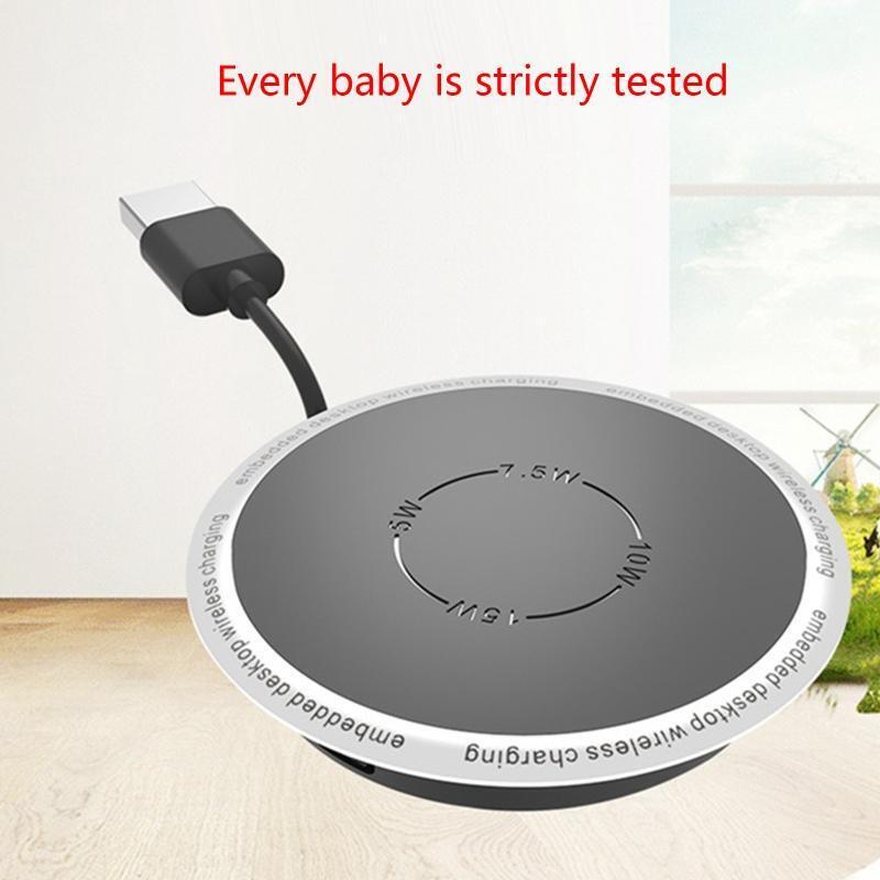 Built in Desktop Device Qi Fast Wireless Charger 15W 10W 7.5W Quick Charger 3.0