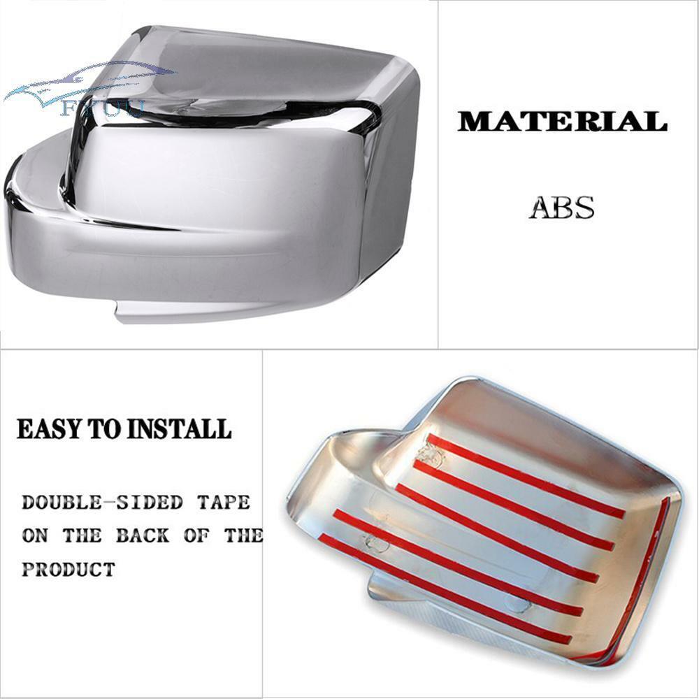 2 Pcs Chrome Rearview Mirrors Cover For Dodge Nitro 2007-11 Jeep Liberty 2008-12