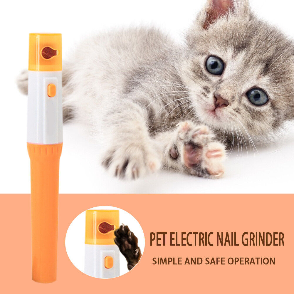 Electric Pet Nail Scissors Grinder Dog Cat Claw Grooming Trimmer Cutters