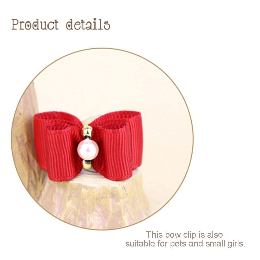 Accessories Handmade Bow-tie Lace Hairpin Pet Headwear Dog Bowknot Pet Supplies