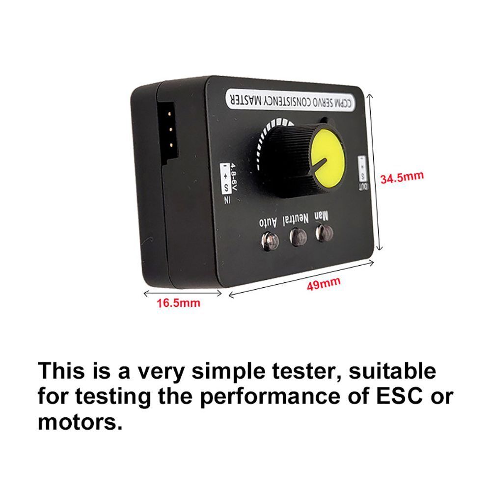 RC Drone Multi Servo Tester CCPM Master Consistency Speed Controller Checker