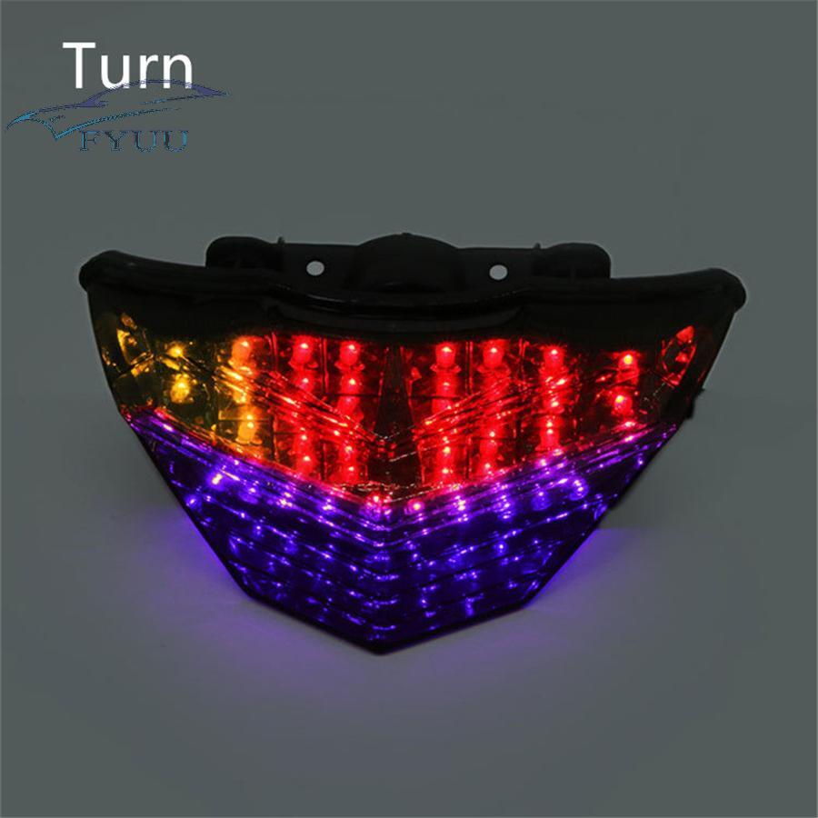 Rear LED Turn Signal Tail Brake Light For Kawasaki Ninja 250 250R 300 Z300 13-16