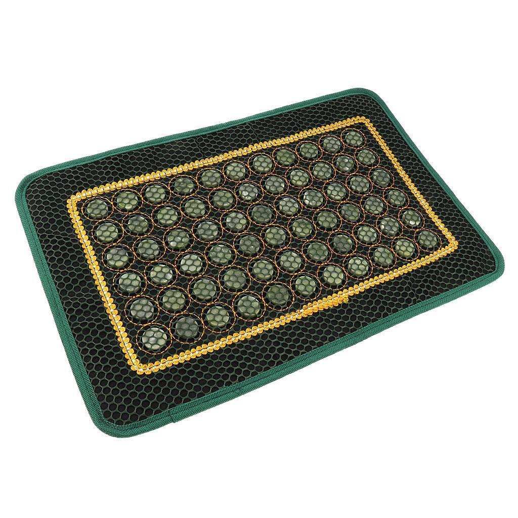 Jade Stone Cooling Summer Pillow Cover Chair Seat Mat for Car Office Home