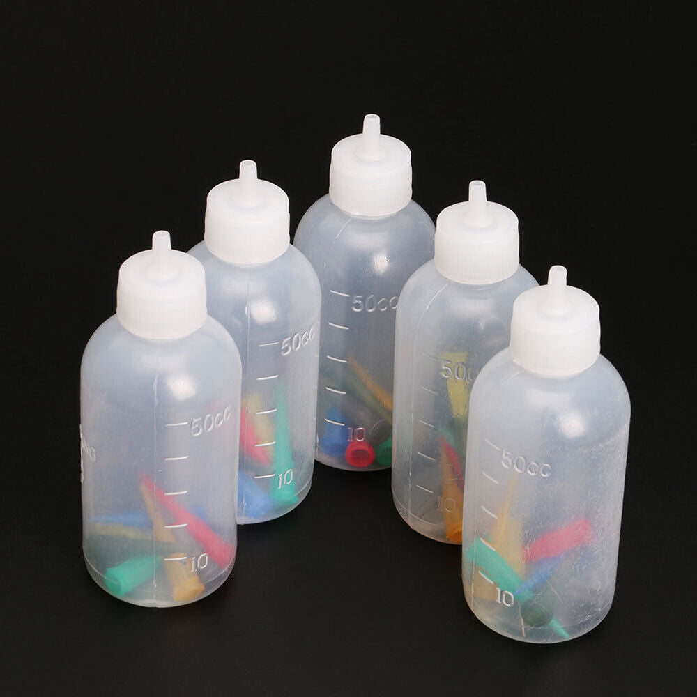 Sauce Plastic Cake Decorating Painting Squeeze Bottles Nozzles Tattoo Jam