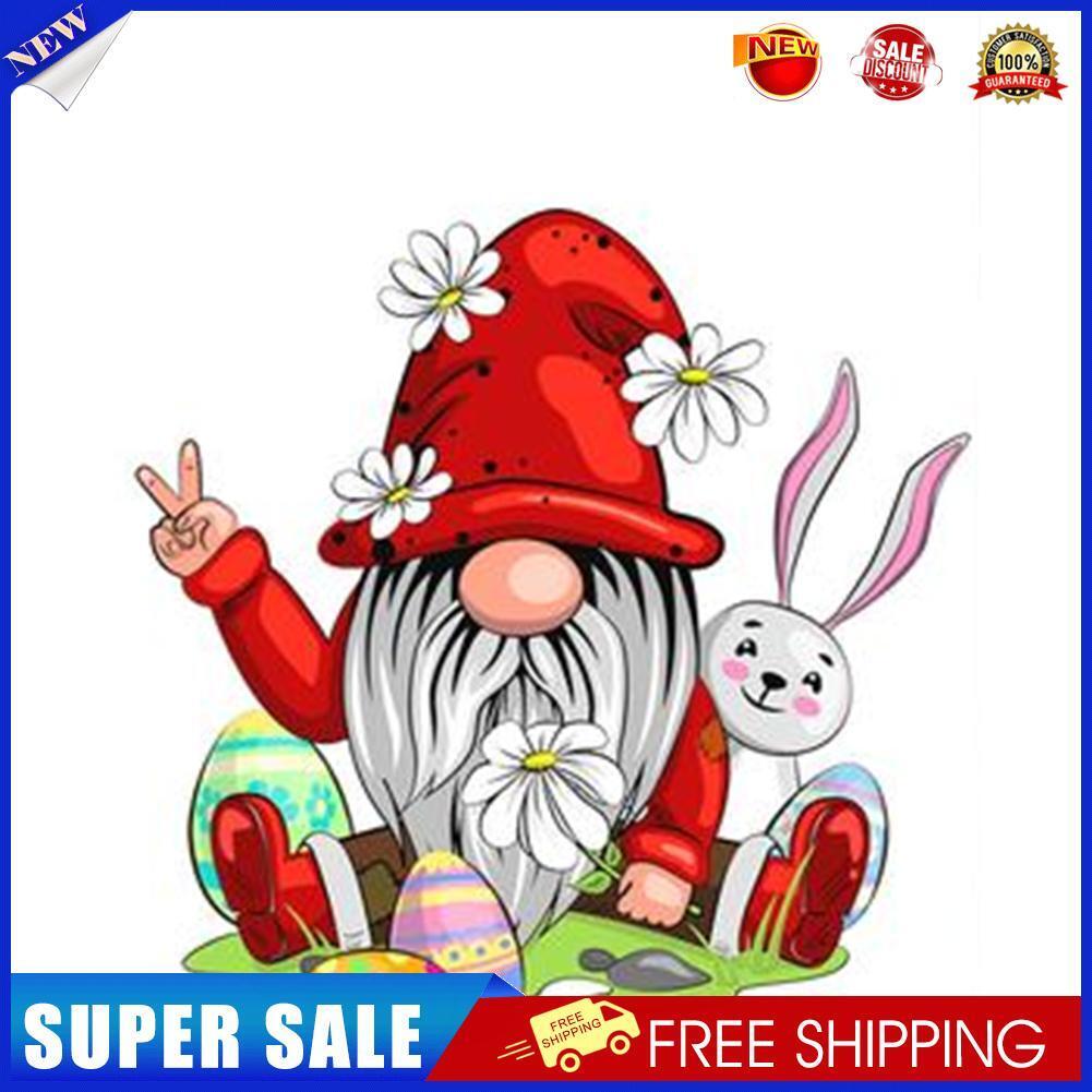 Easter Gnomes 5D Full Drill Round Diamond Painting Mosaic Kit Home Decor