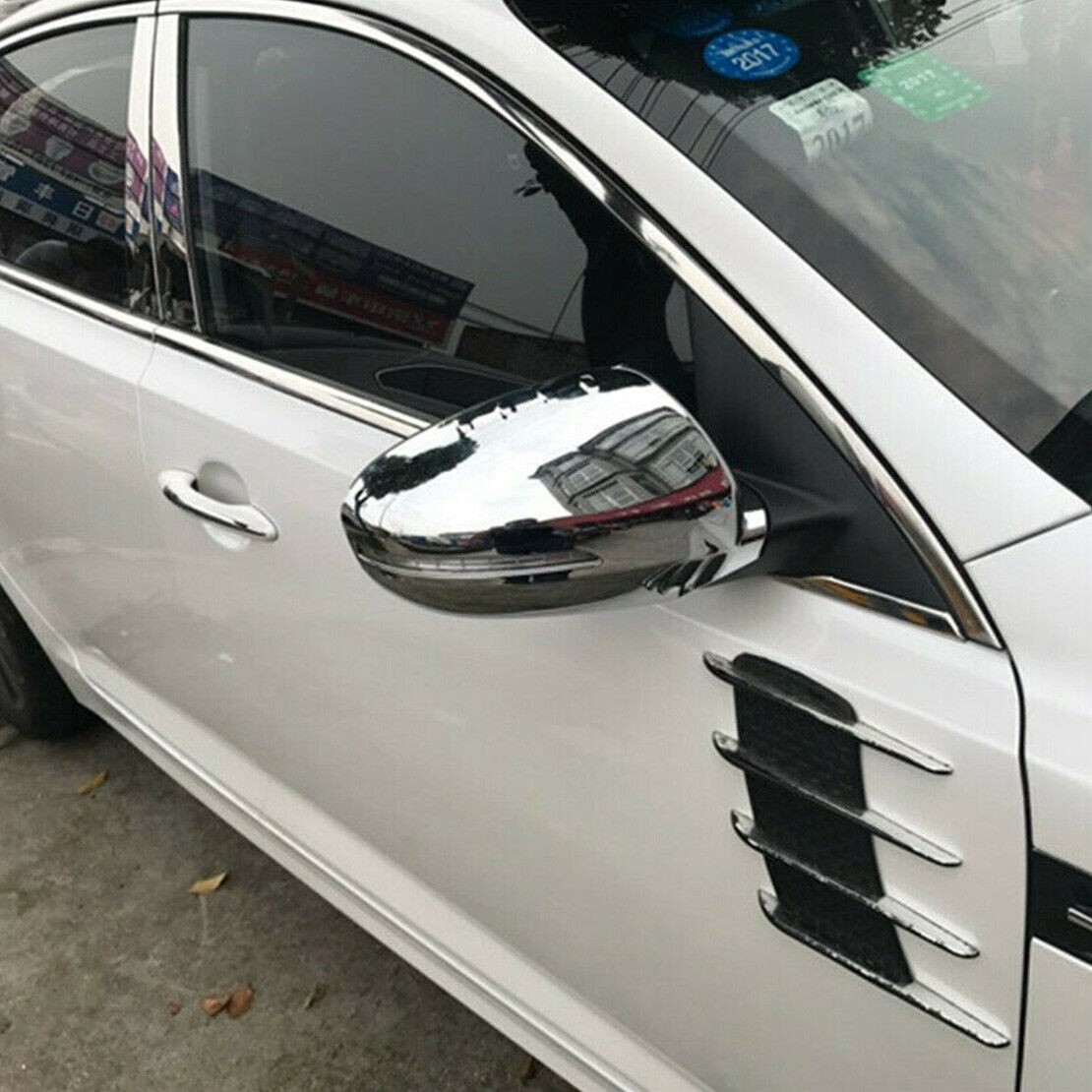 1pair Chrome Side Rearview Mirror Cover Left & Right Set Fit for Kia K5 Optima