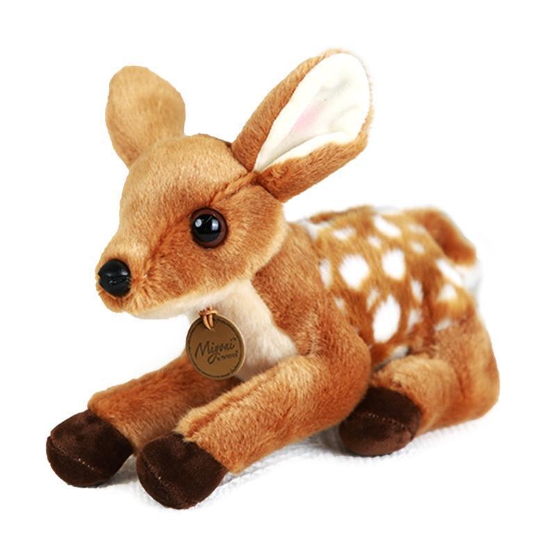 Mini Forest Animal Cartoon Sika Deer Bright Color PVC Made Table Games Best Gift