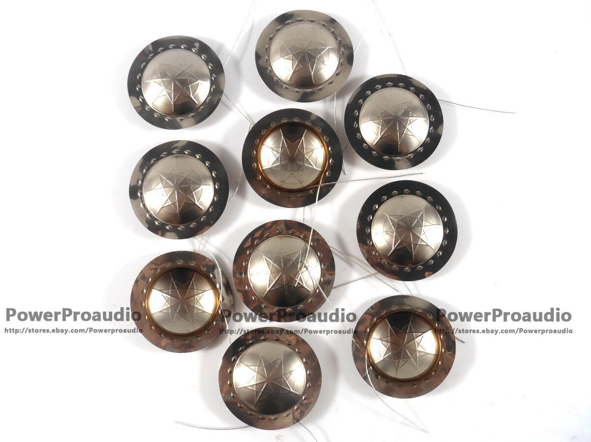 10 pcs 8 ohm 25.5 mm (25.4mm) 1 inchTitanium dome Diaphragm Tweeters voice coil
