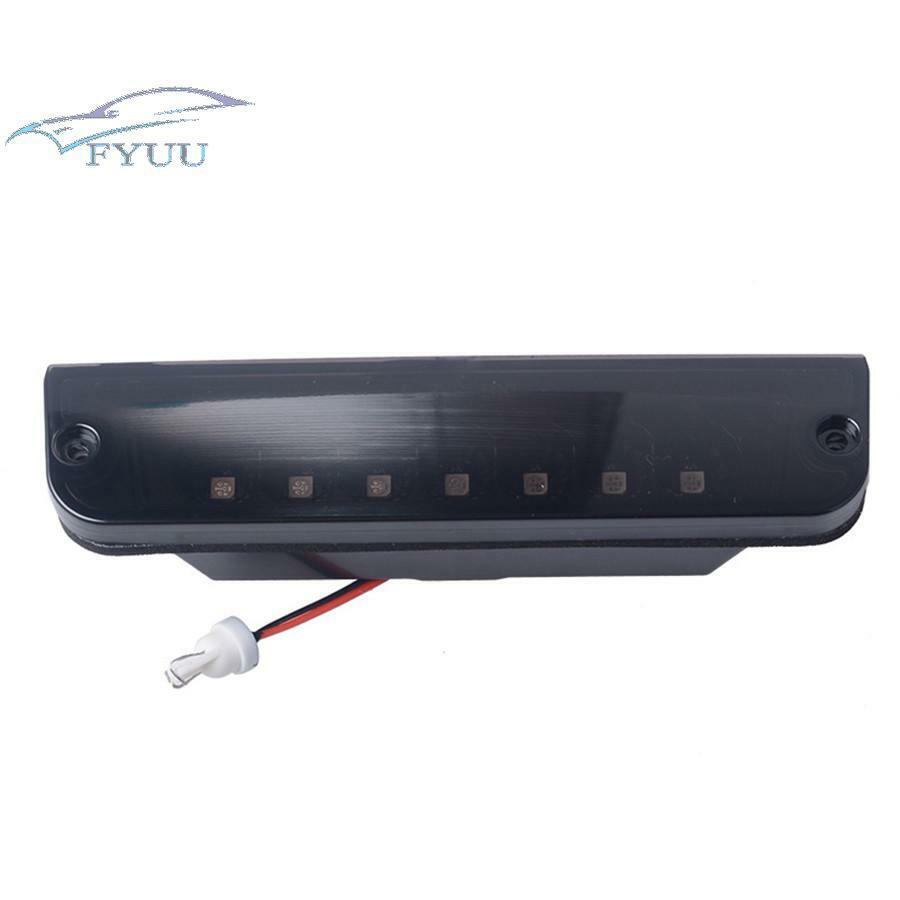12V LED Smoked Third Brake Red Tail Light Rear Lamp Lens For Jeep Wrangler 97-06