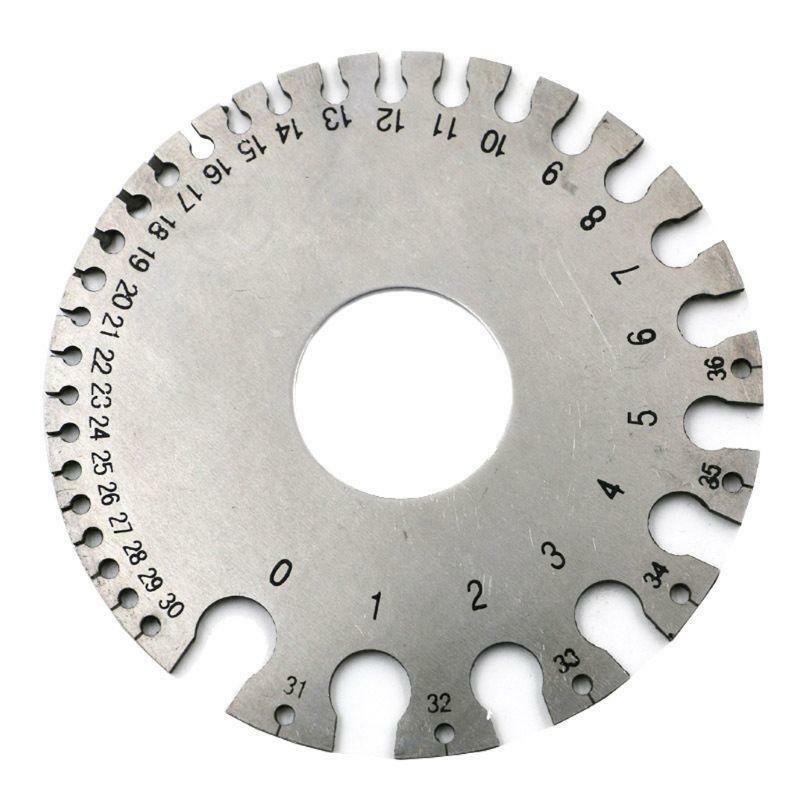 Round Cable Sheet Stainless Steel SWG Wire Gage Standard Thickness Metal Gauge
