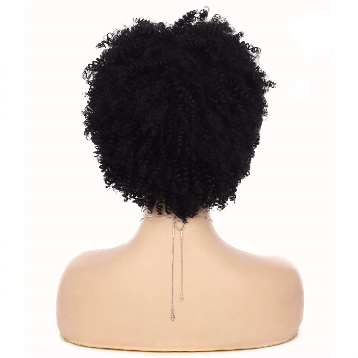 Women's Fashion Short Bob Afro Curly Wigs Pink Full Wig Synthetic Hair for Party