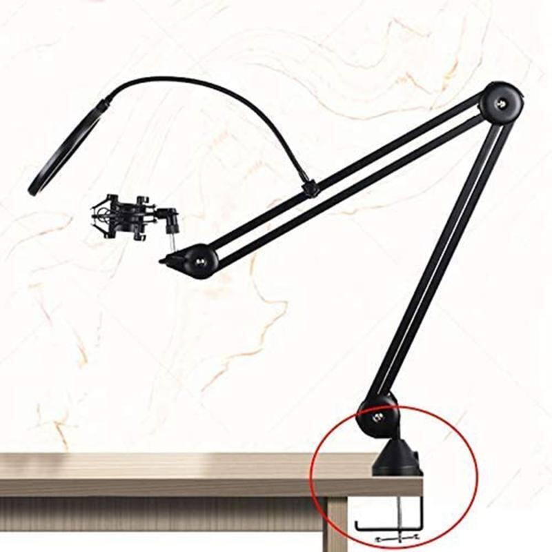 Desktop Clamp Cantilever Bracket Clip for Microphone Suspension Boom Scissor Arm