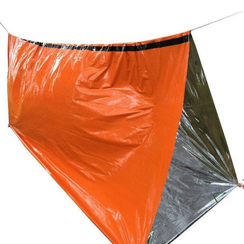 Outdoor Emergency Blanket Set with Whistle Buckle Reusable Warm Blankets