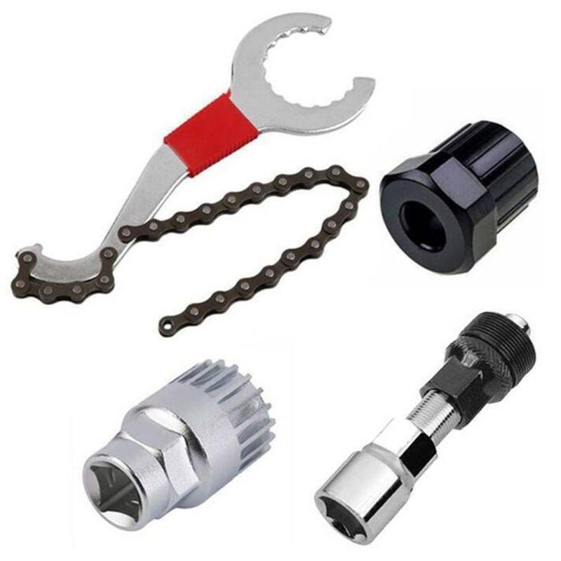 3 in 1 Bike Crank Extractor and Bottom Bracket Remover with Spanner Wrench