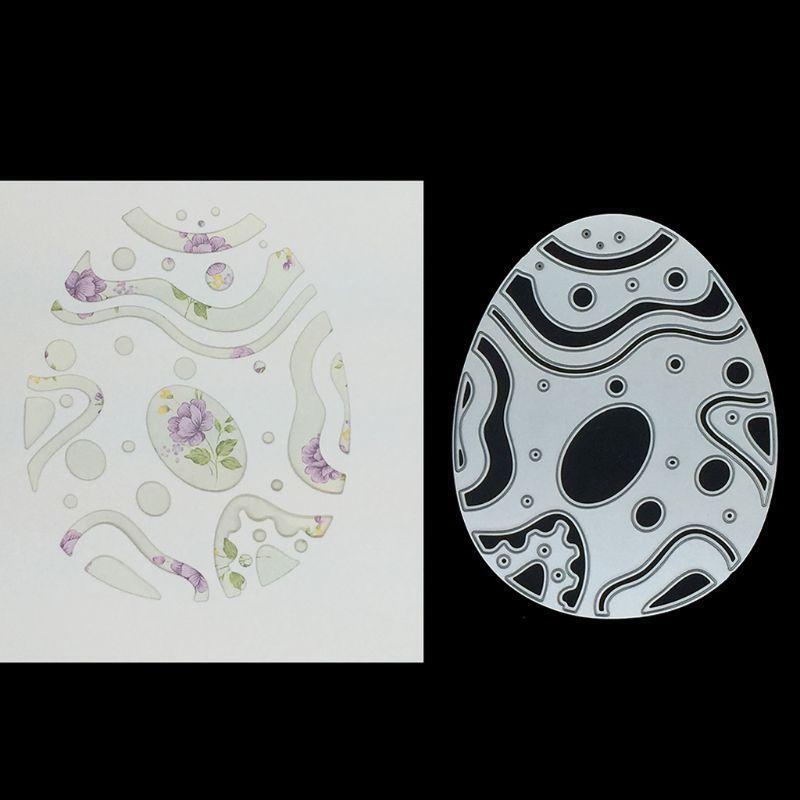 Easter Egg Metal Cutting Dies Stencil Scrapbooking DIY Album Stamp Paper Emboss