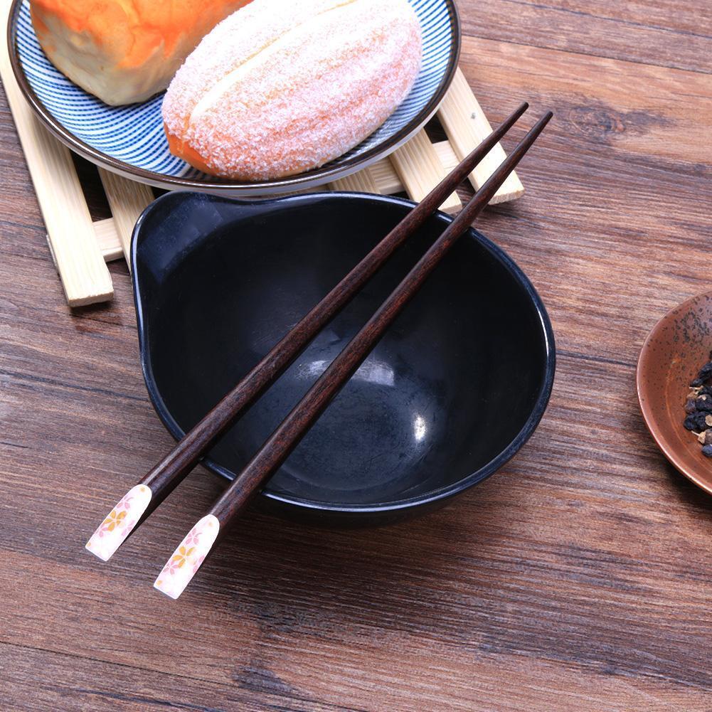 Handmade Japanese Natural Rosewood Chopsticks Printed Wooden Chopsticks(4)