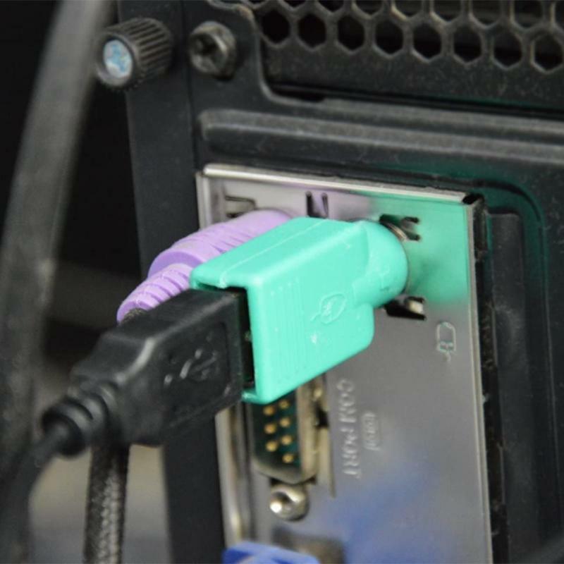 High Quality Keyboard Mouse Converter Adapter 2Pcs PS2 Male to USB A Female
