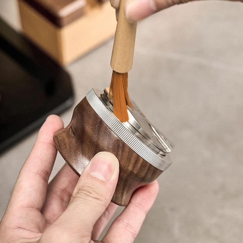 Solid Wood Coffee Brush Grinder Coffee Powder Cleaning Brush for Cleaning