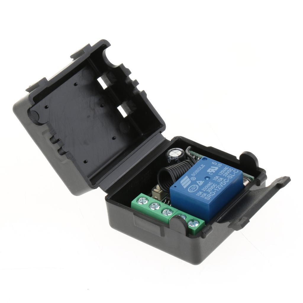 DC 12V 1 Channel RF Remote Relay Switch Transmitter And 4 Receivers