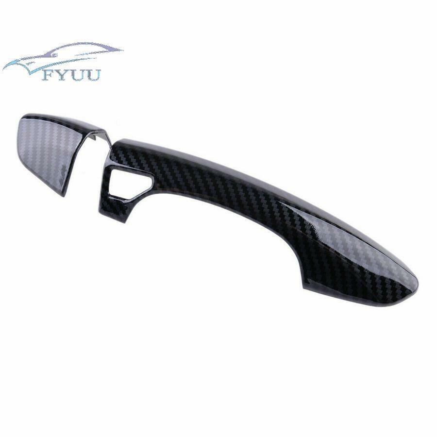8PCS Carbon Fiber Look Smart Door Handle Cover Trim For Ford Fusion Mondeo 13-19