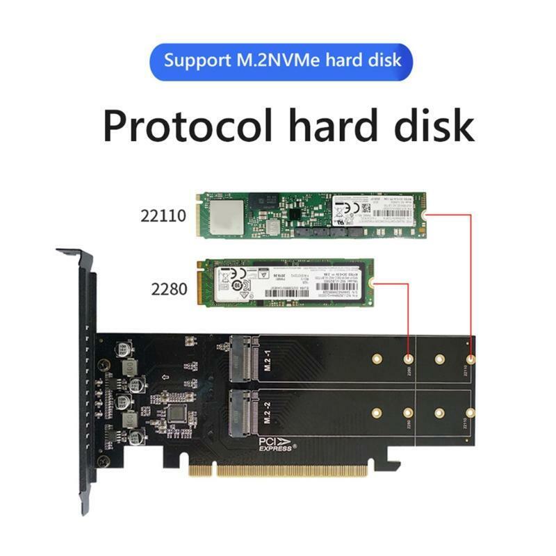 M.2 X16 to 4 Bays 4x NVME PCIE4.0 GEN3 Raid Card PCI-E M.2 X16 SSD Hard Drive