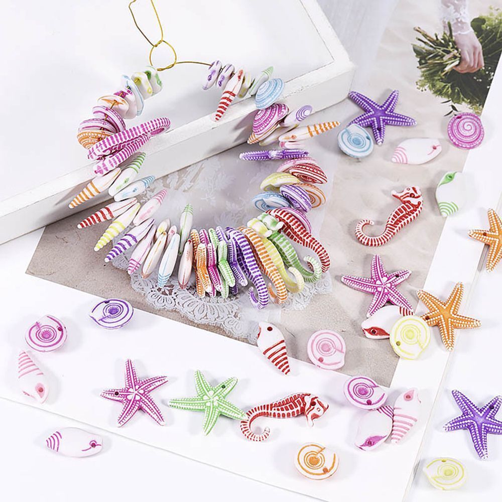 Accessories Ocean Theme Pendants DIY Loose Bead Conch Sea Shell Starfish