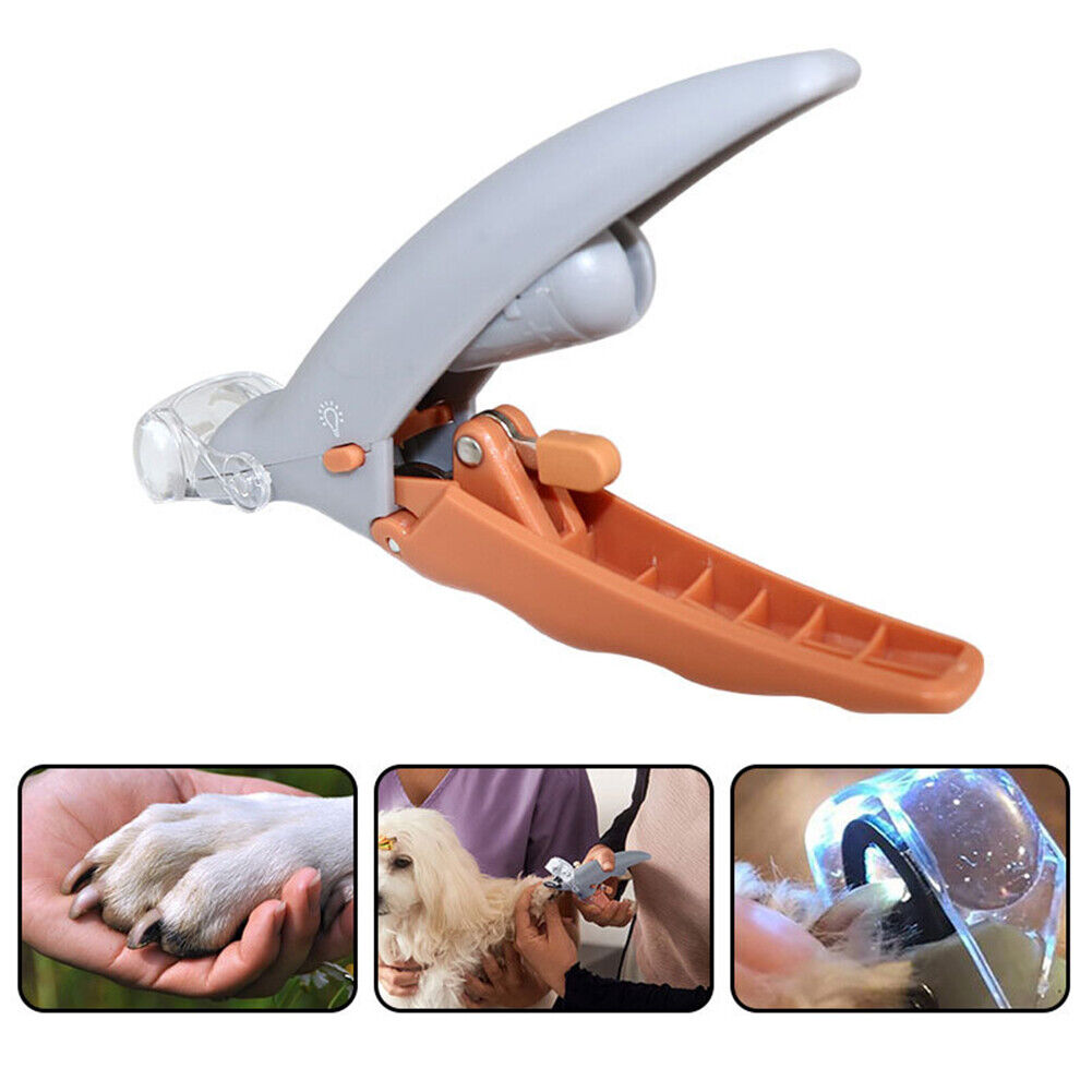 Pet Nail Clipper Dog Cat Nail Toe Claw Scissor Nail Trimmer with LED Light
