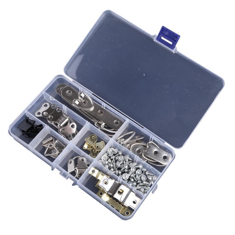96pcs/set Picture Photo Frame Hanging Hooks With Screws Kit For Office Home
