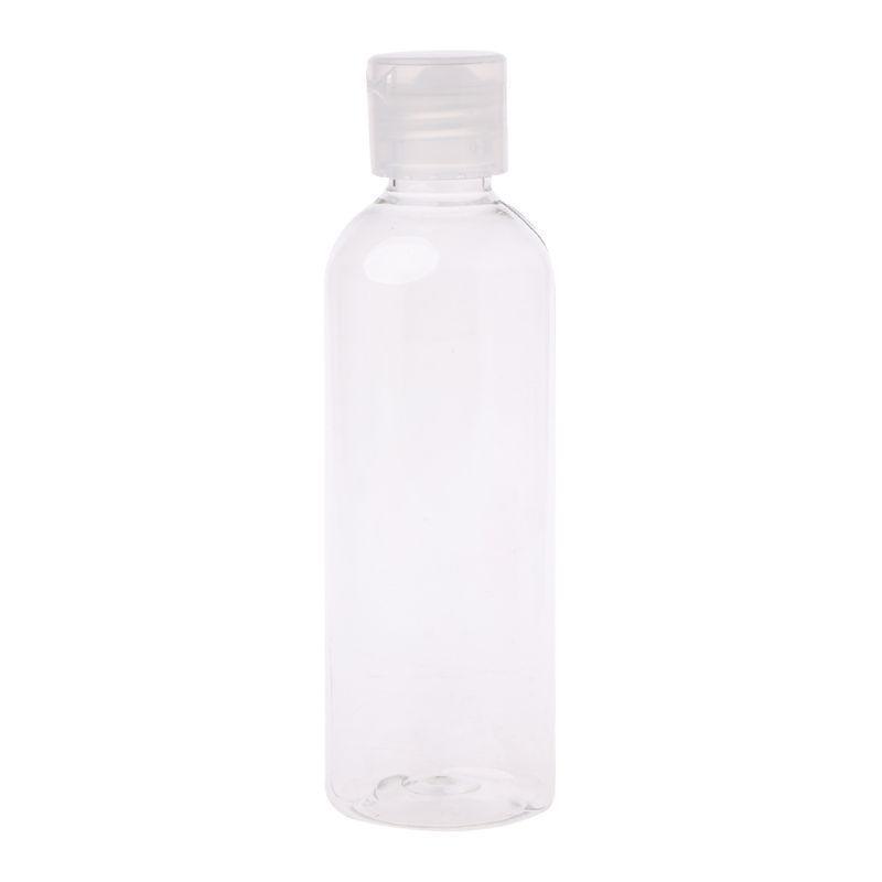 100MlClear Flip Top Cap Refillable Bottle Transparent Small Simple Empty Bottles