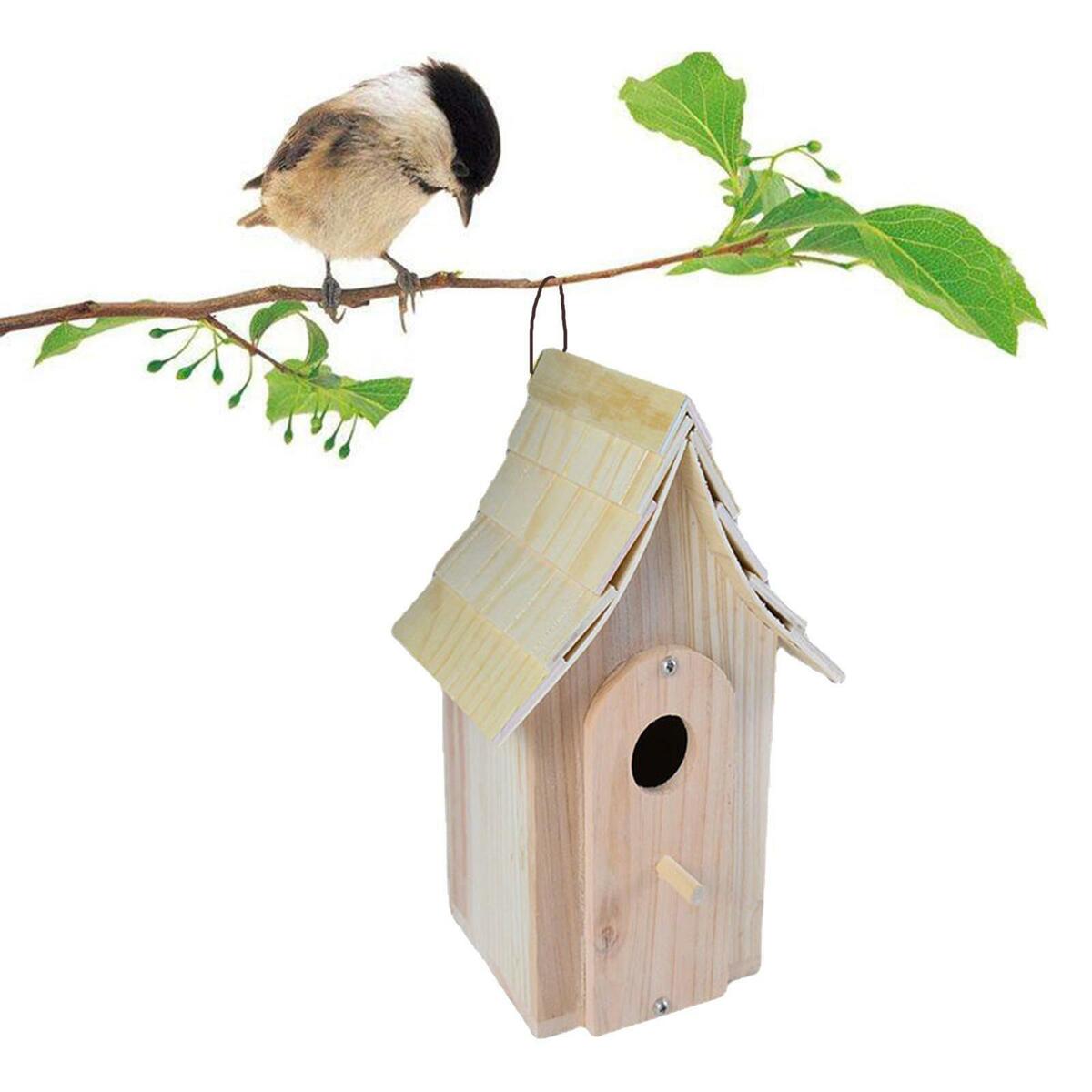 Wooden Birdhouse box of nesting Roman Hanging Shaped  Balcony Bird