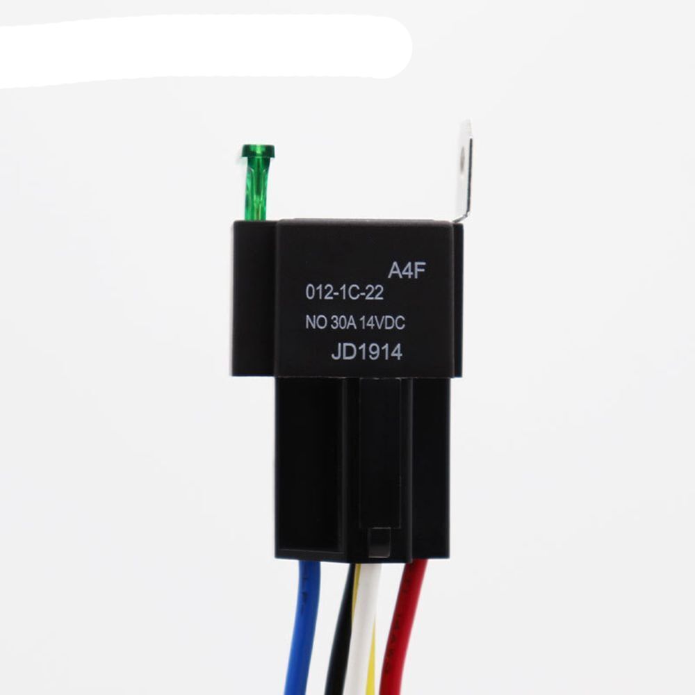 Accessories Automotive Electrical Relays with 14AWG Wires 12V 5-Pin 30A SPST