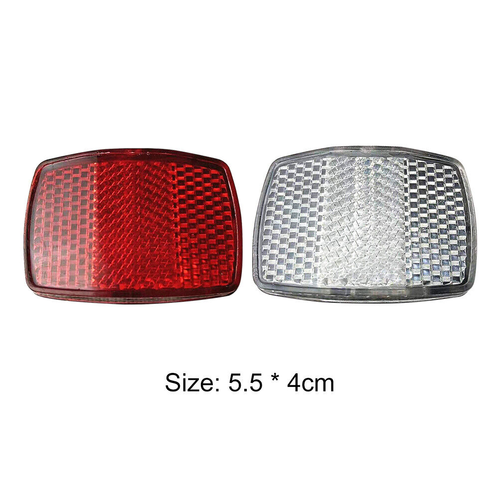 Bicycle Handlebar Front Reflective Light Bike Rear Warning Reflector (Red)