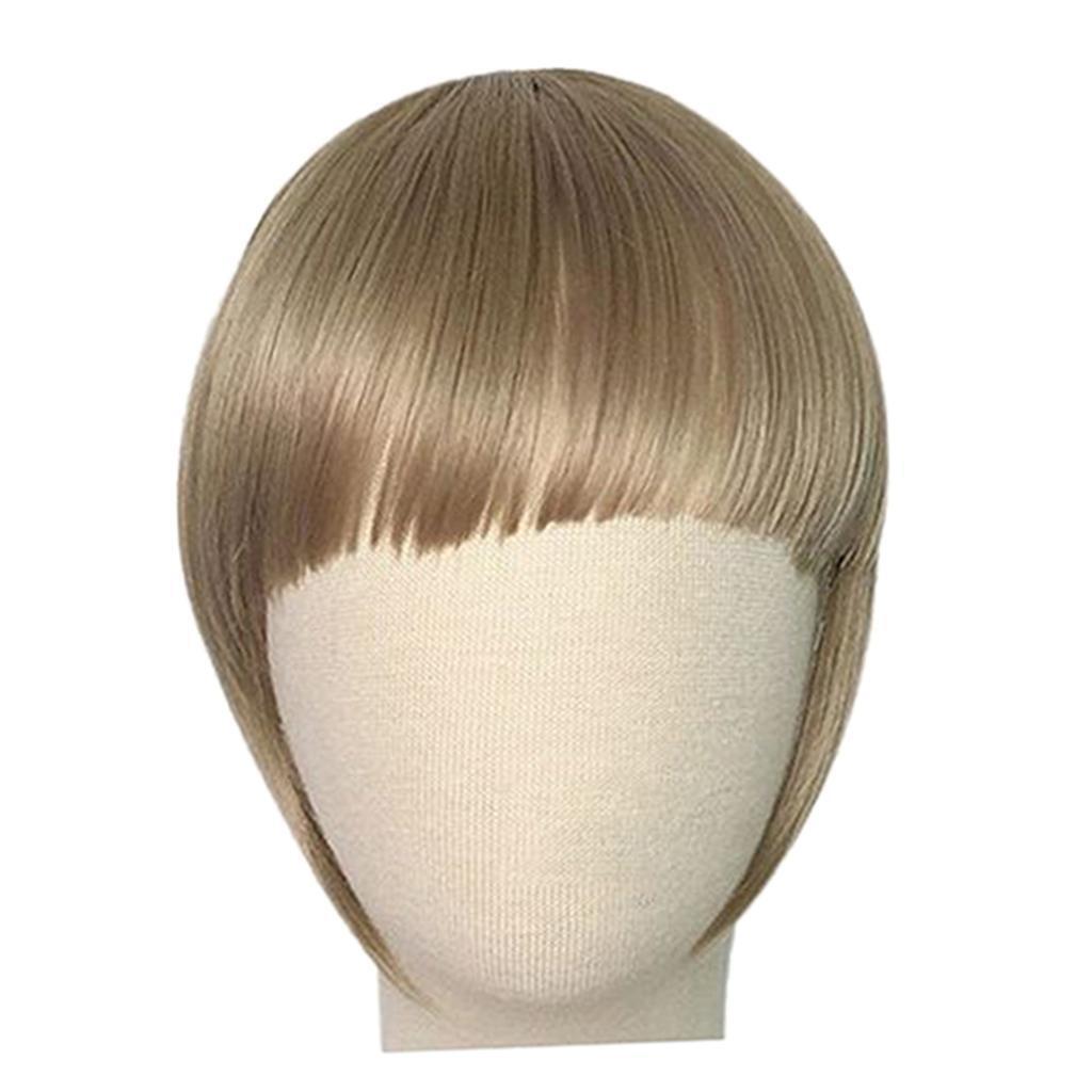 Heat Resistant Synthetic Hair Bang Clip In On Bang Fringe Hair Extension 05