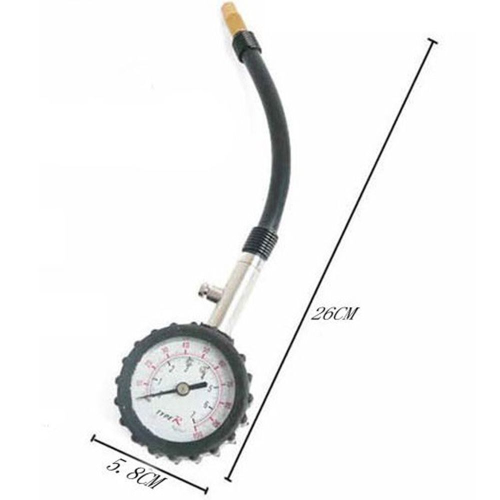 Tyre Long Tube Accuracy Pressure Gauge Air Measurement Tyre Pressure Gauge
