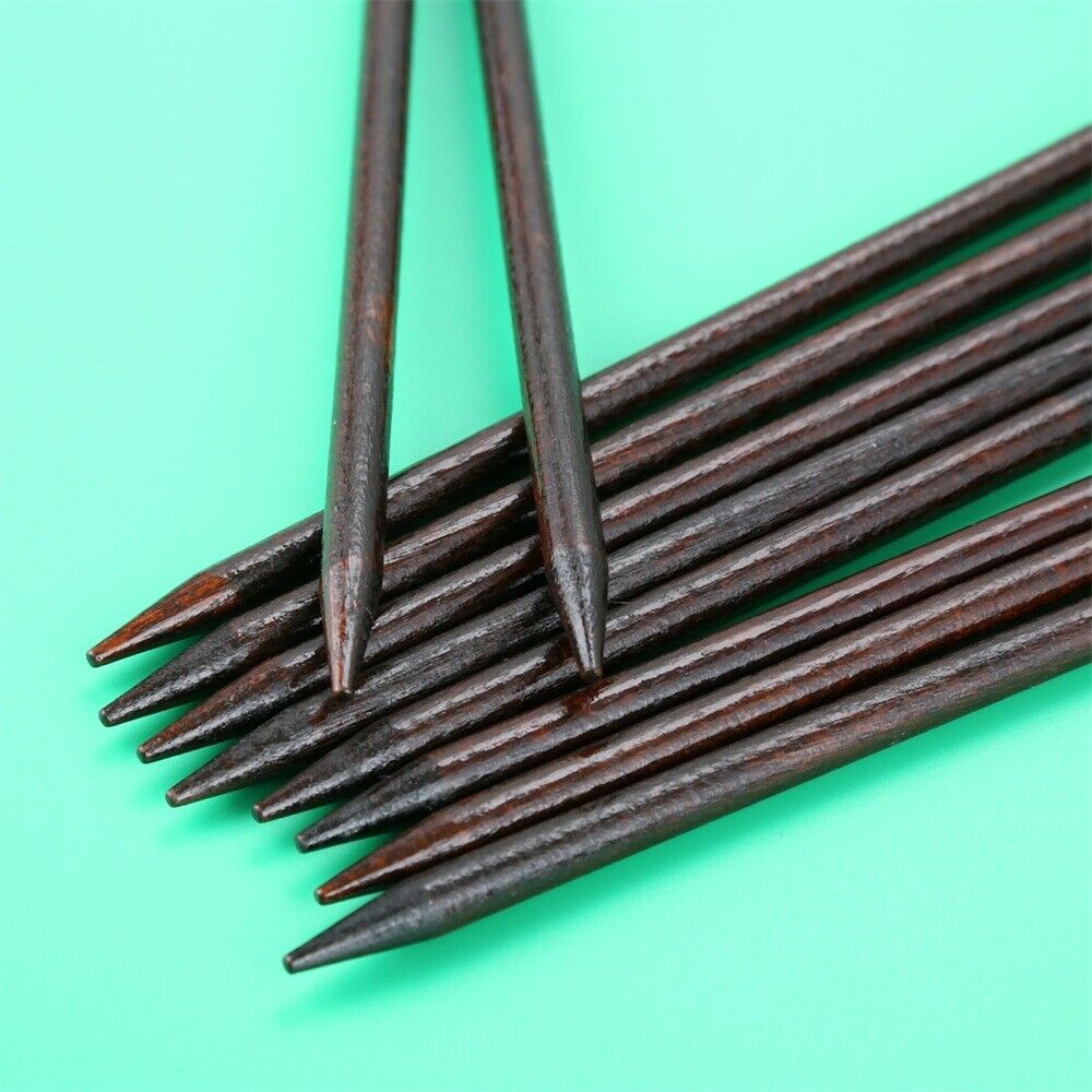 10x Brown Wooden Hair Sticks Eco-friendly Hairpin Women Ladies Hair Styling Tool