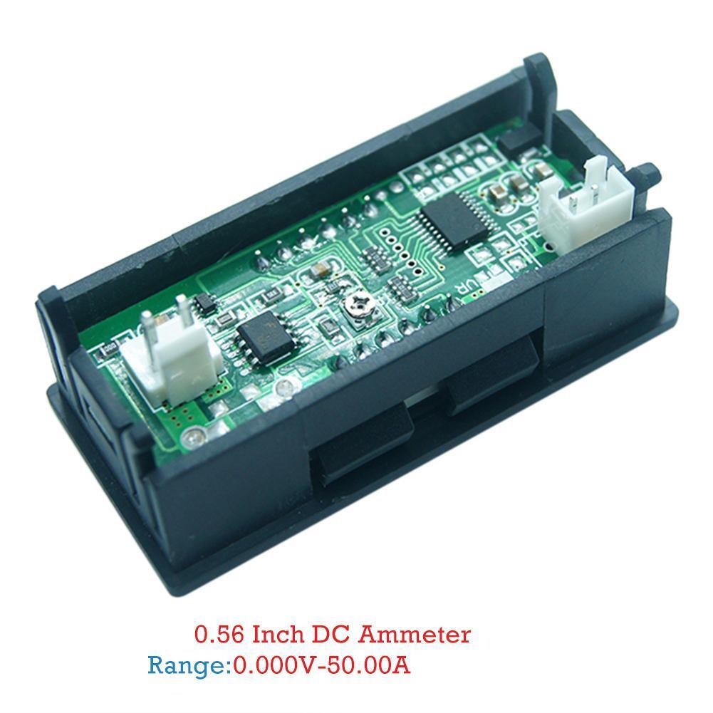 Mini Digital 0.56inch LED Display Ammeter Panel Amp Current Meter (0-50A)