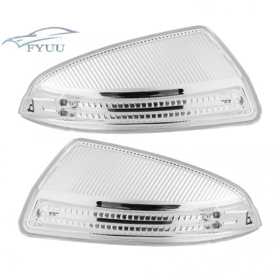 2PCS 56mm*170mm White Plastic Yellow LED Auto Turn Signal Lamp For Mercedes W164