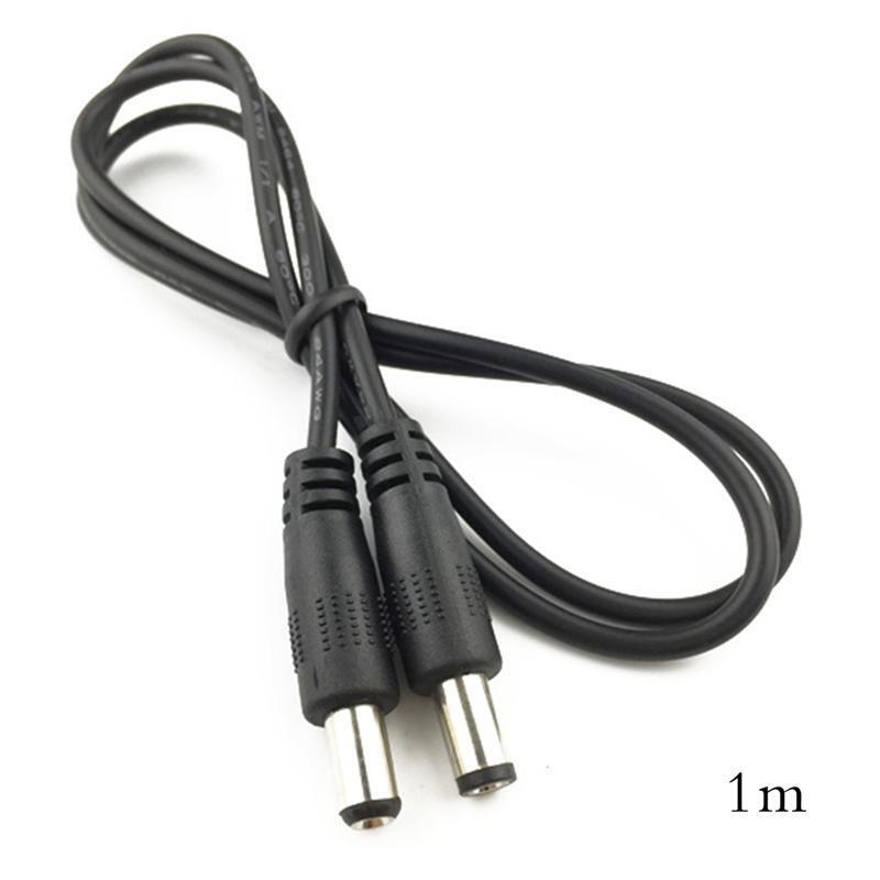DC5.5x2.1mm Male to Male Connector DC Power Extension Cable For Security Camera