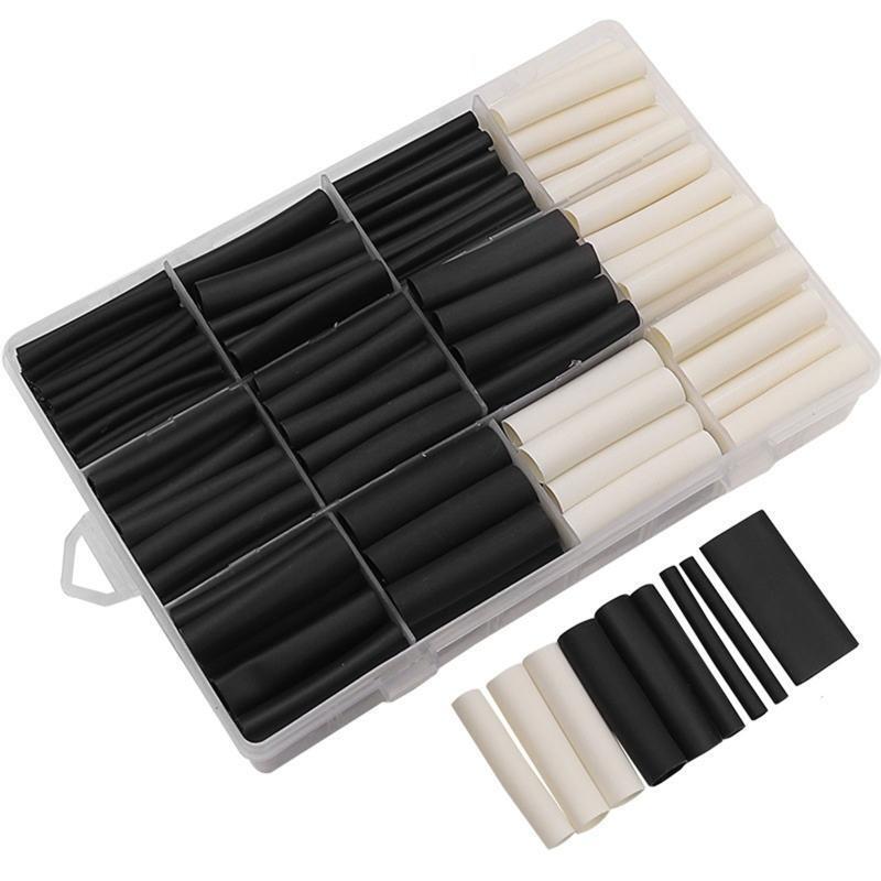 320 Pieces Heat Shrink Tube Kit Insulation Sleeving Wire Shrink Wrap with Box